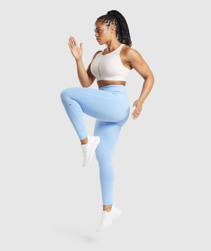 Women's Gymshark Speed Leggings Light Blue | CA 37D850